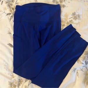 Lulu lemon electric blue leggings size 0